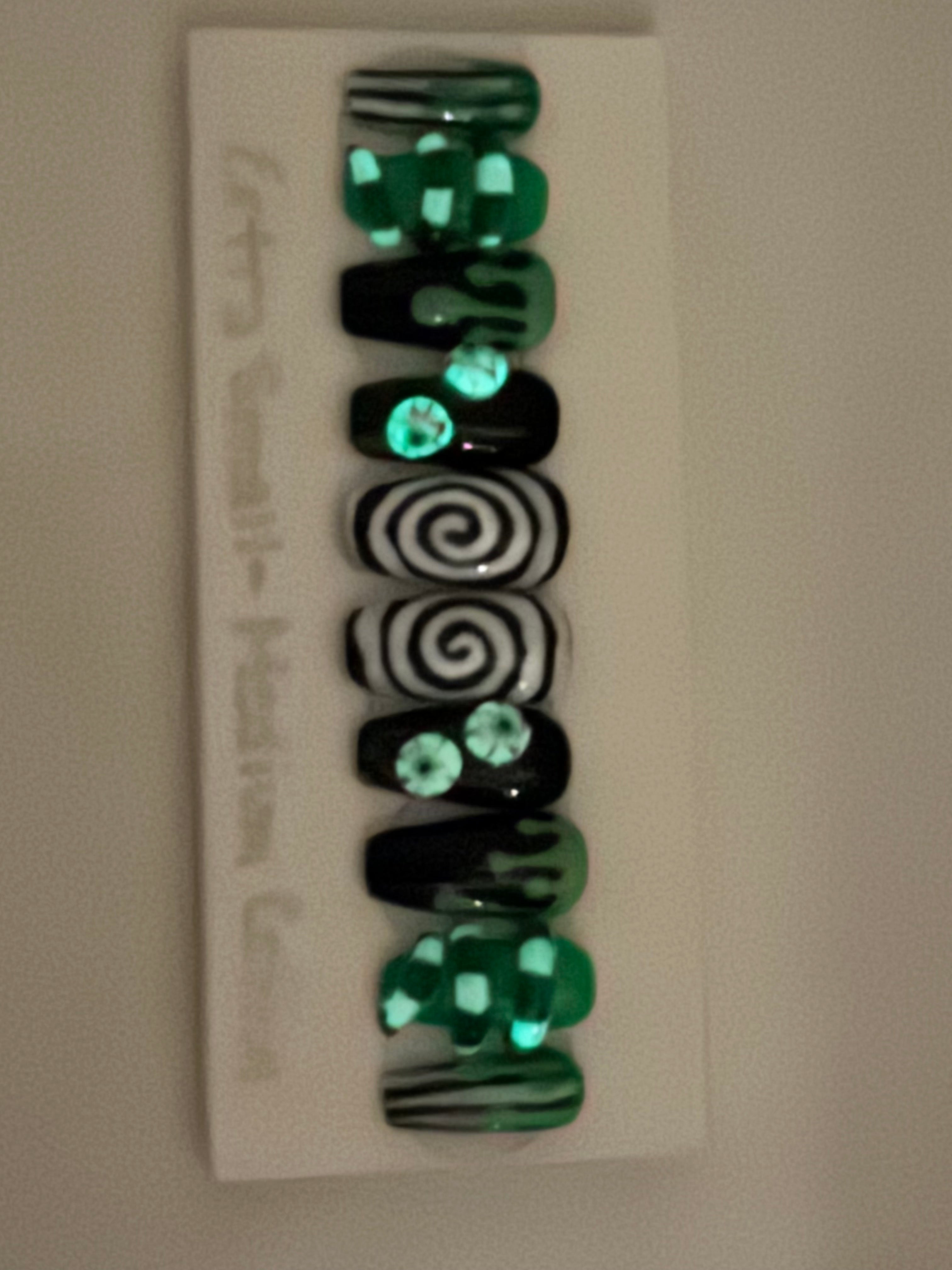 Glow In The Dark 3D Builder Gel Press On Nails