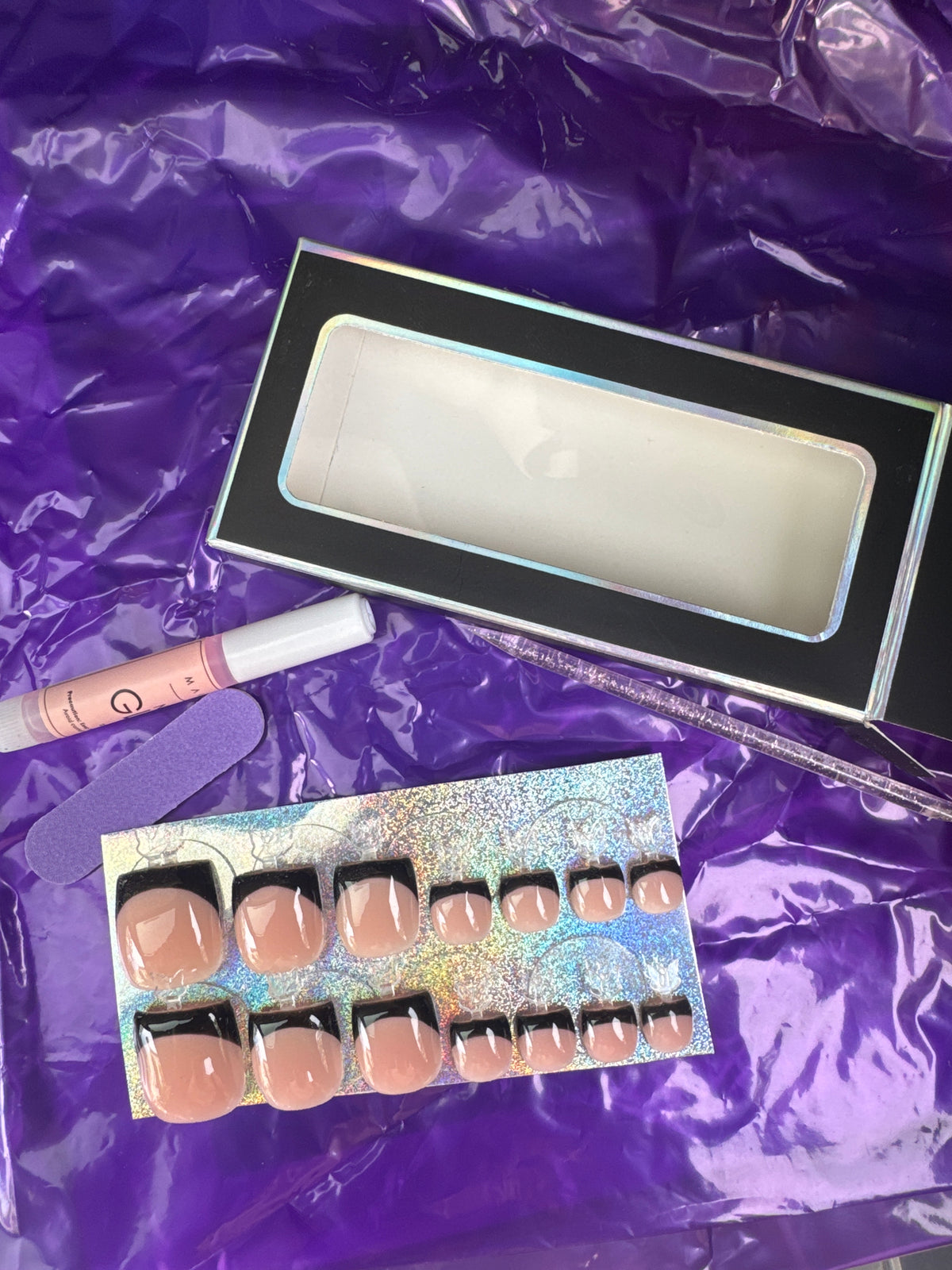 Builder Gel Press On Toe Nails