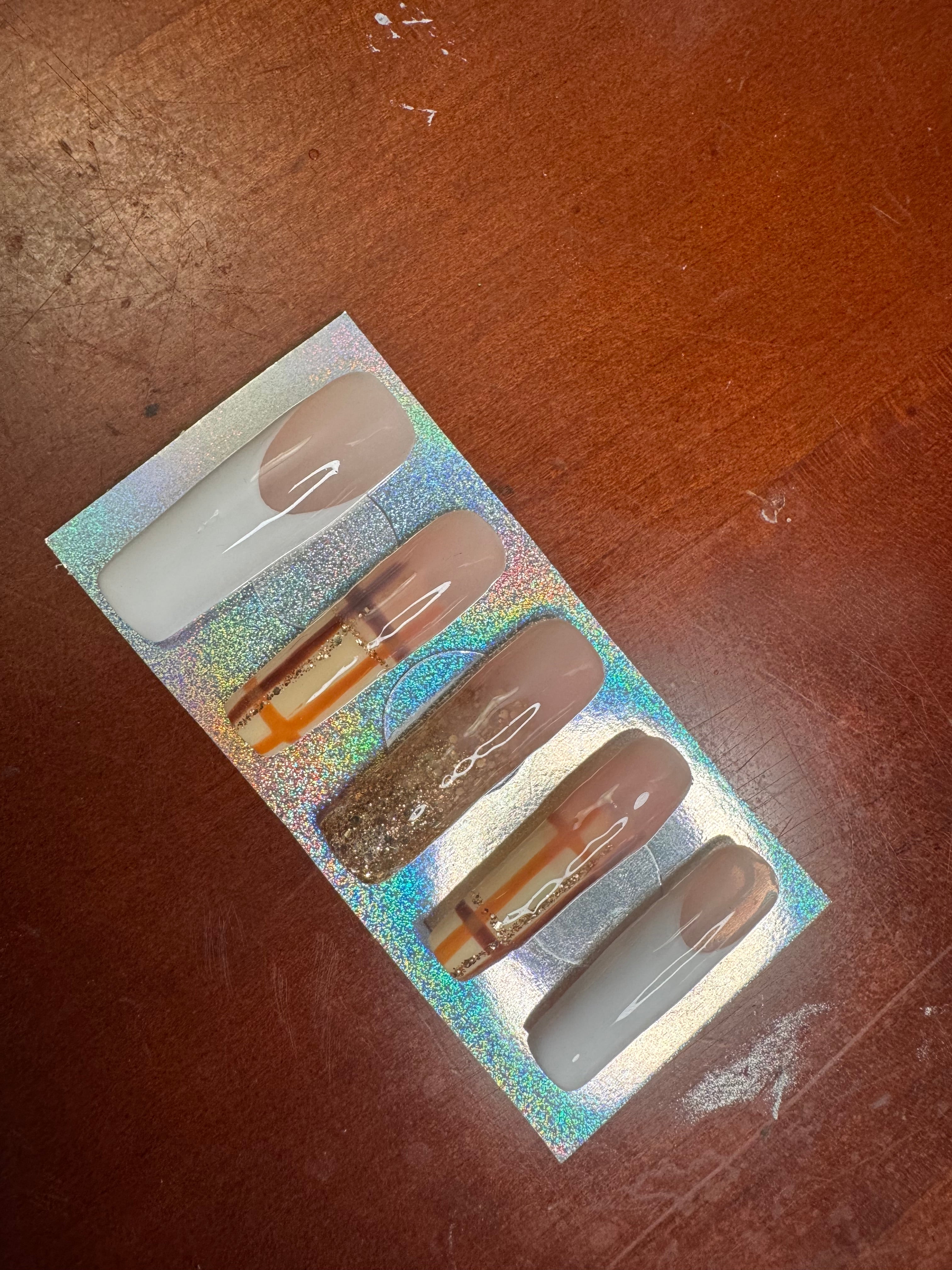 Fall Theme Builder Gel Press On Nails