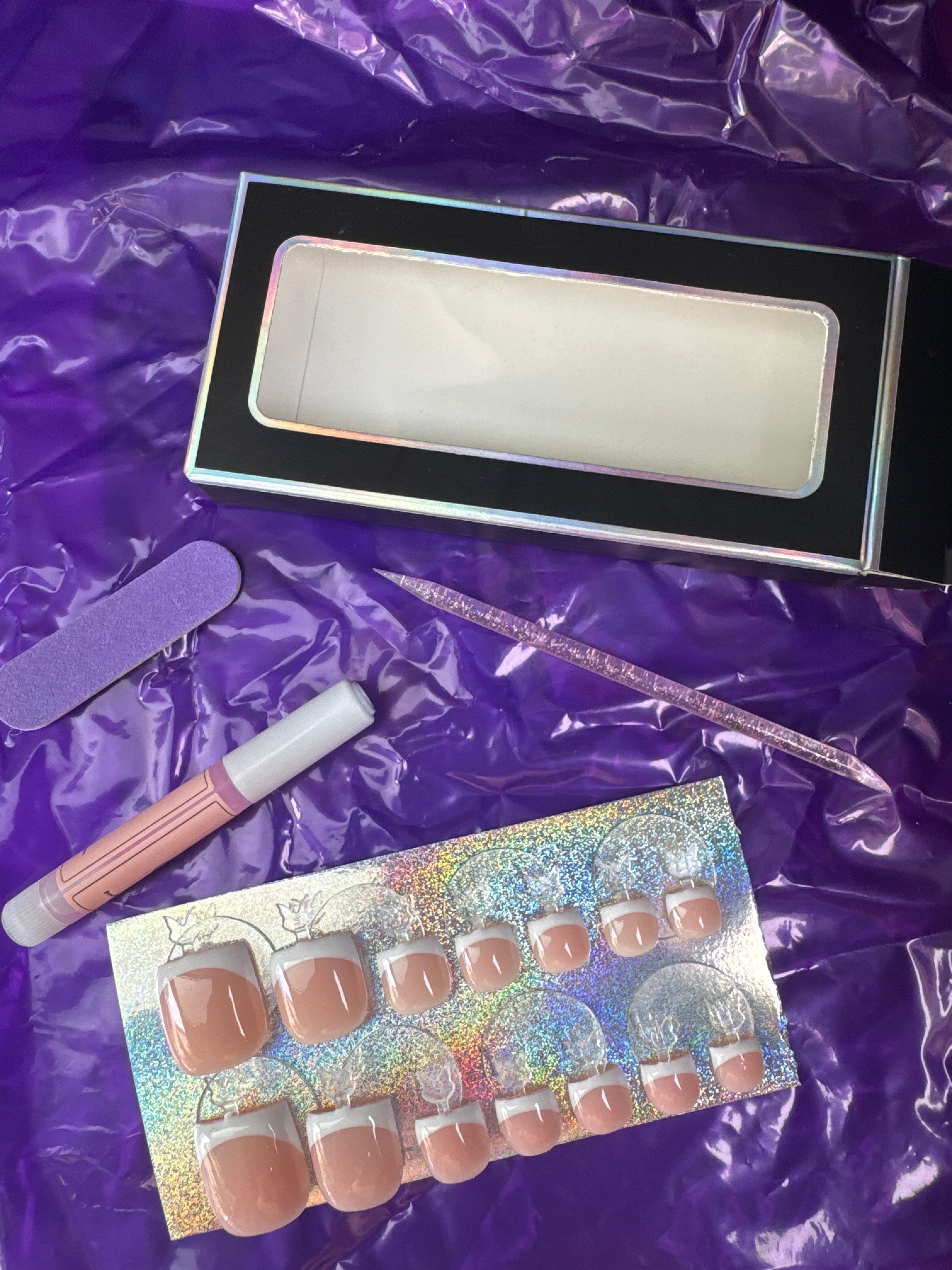 Builder Gel Press On Toe Nails