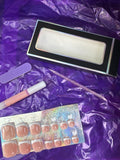 Builder Gel Press On Toe Nails