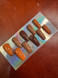 Fall Color Theme Builder Gel Press On Nails