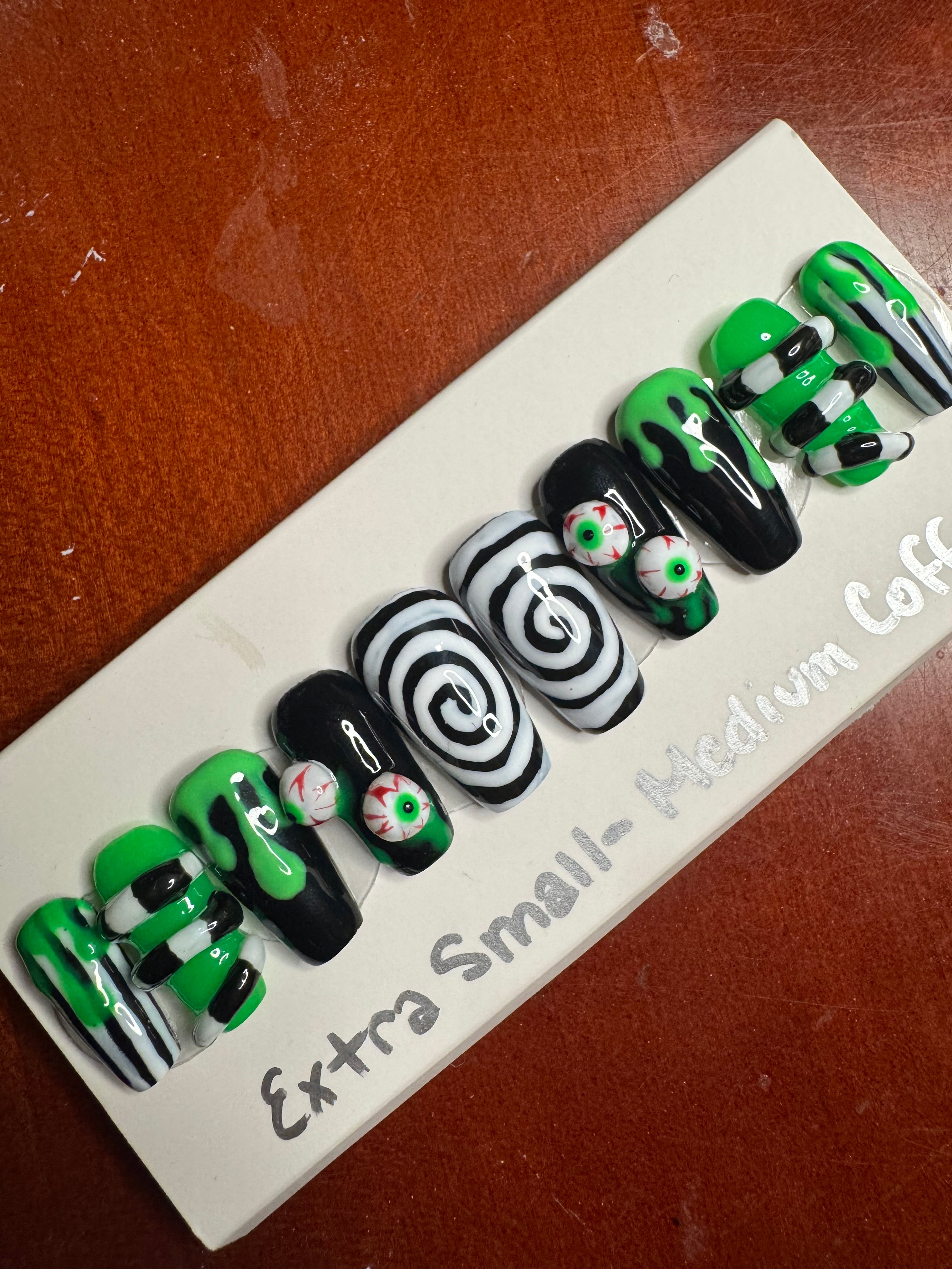 Glow In The Dark 3D Builder Gel Press On Nails