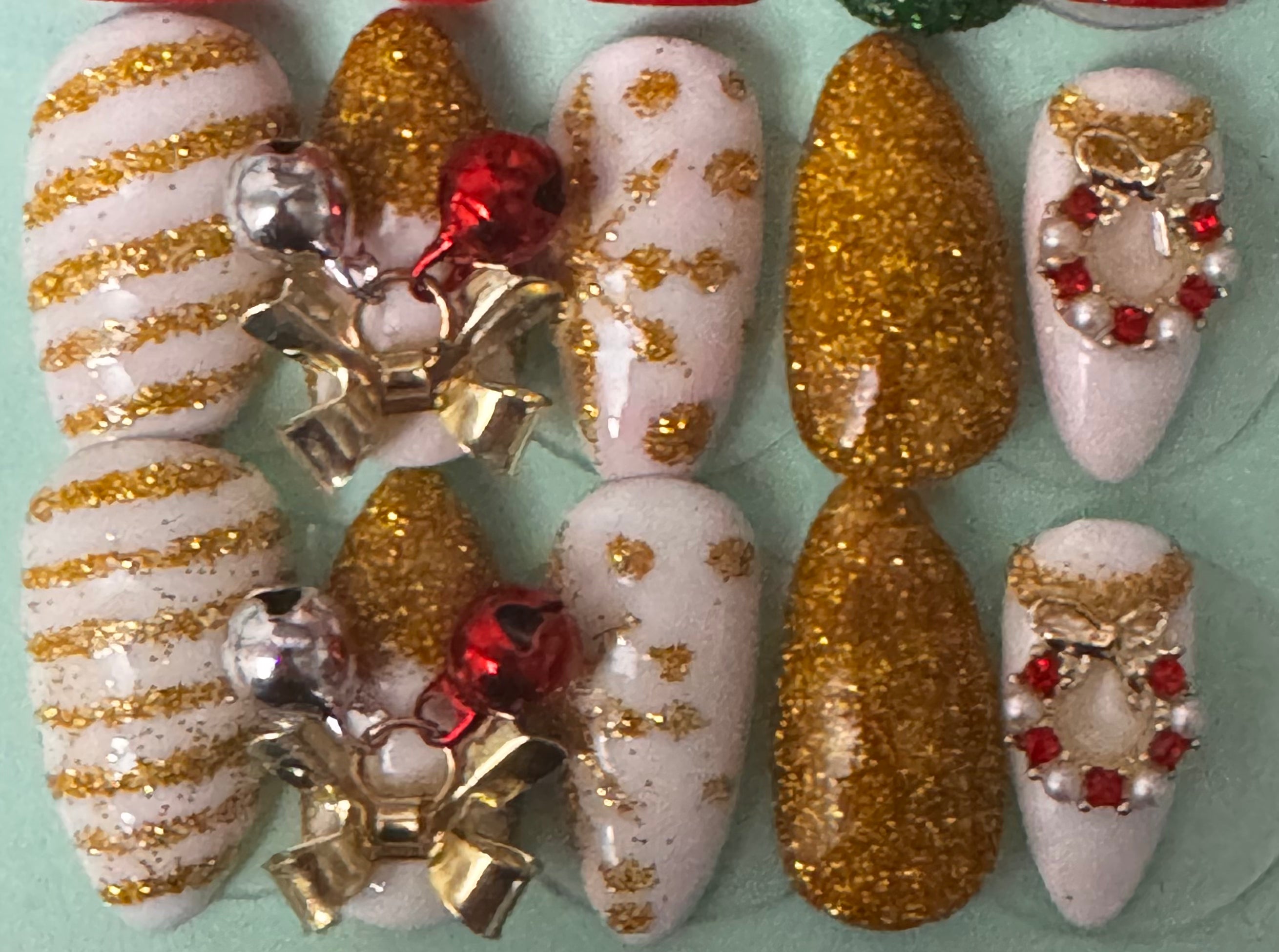 Christmas Gel Press On Nails