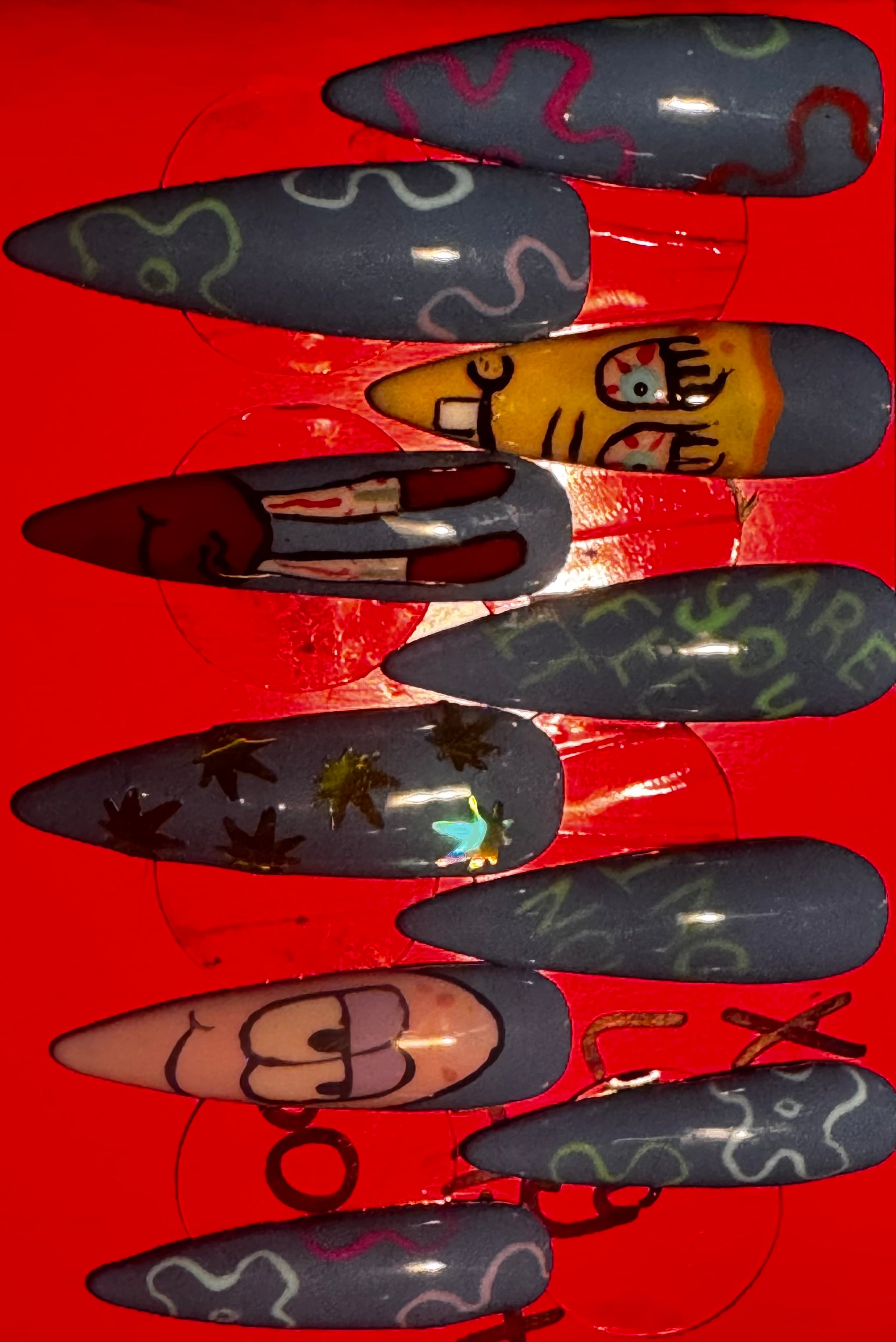 420 Gel Press On Nails