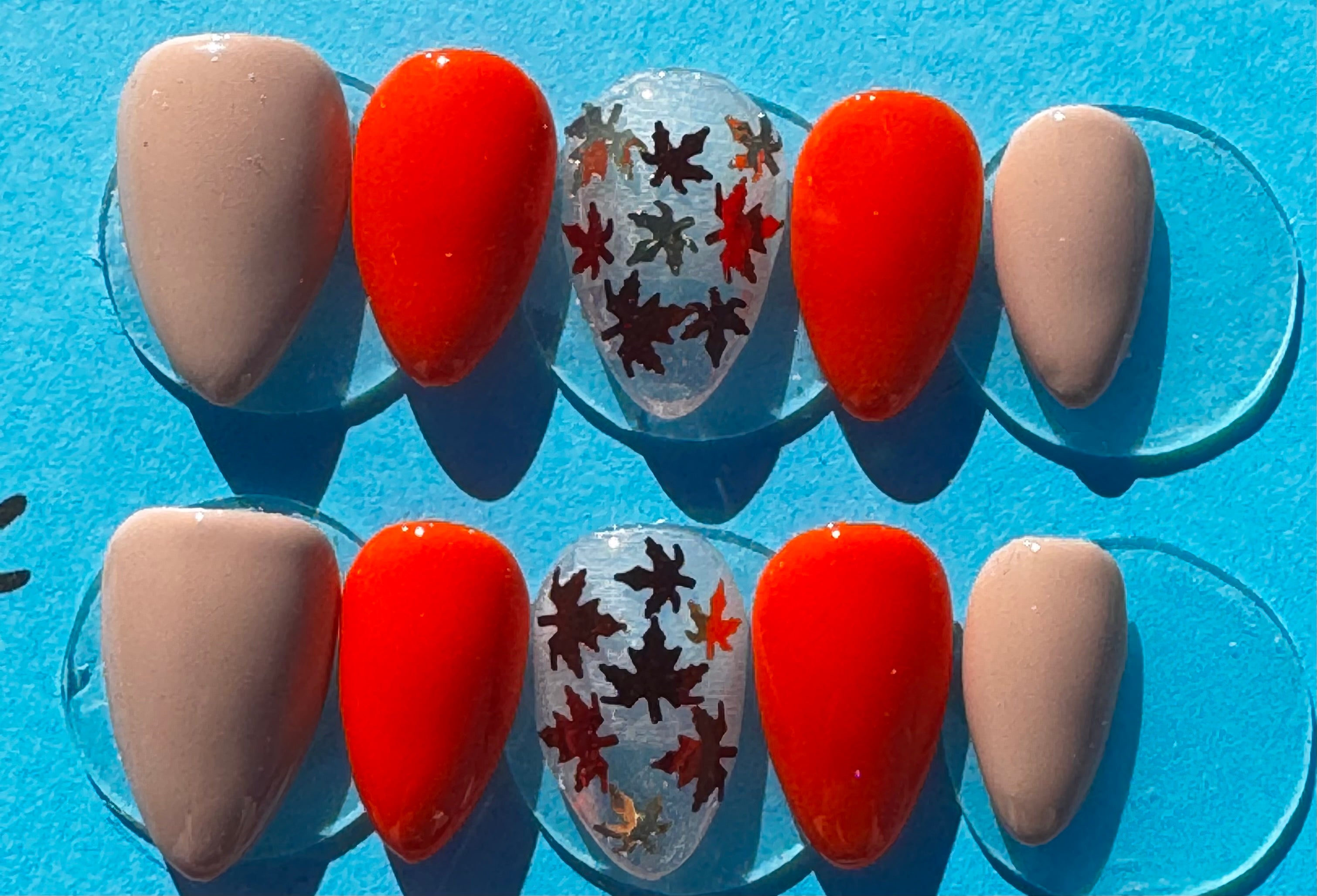 Fall Gel Press On Nails