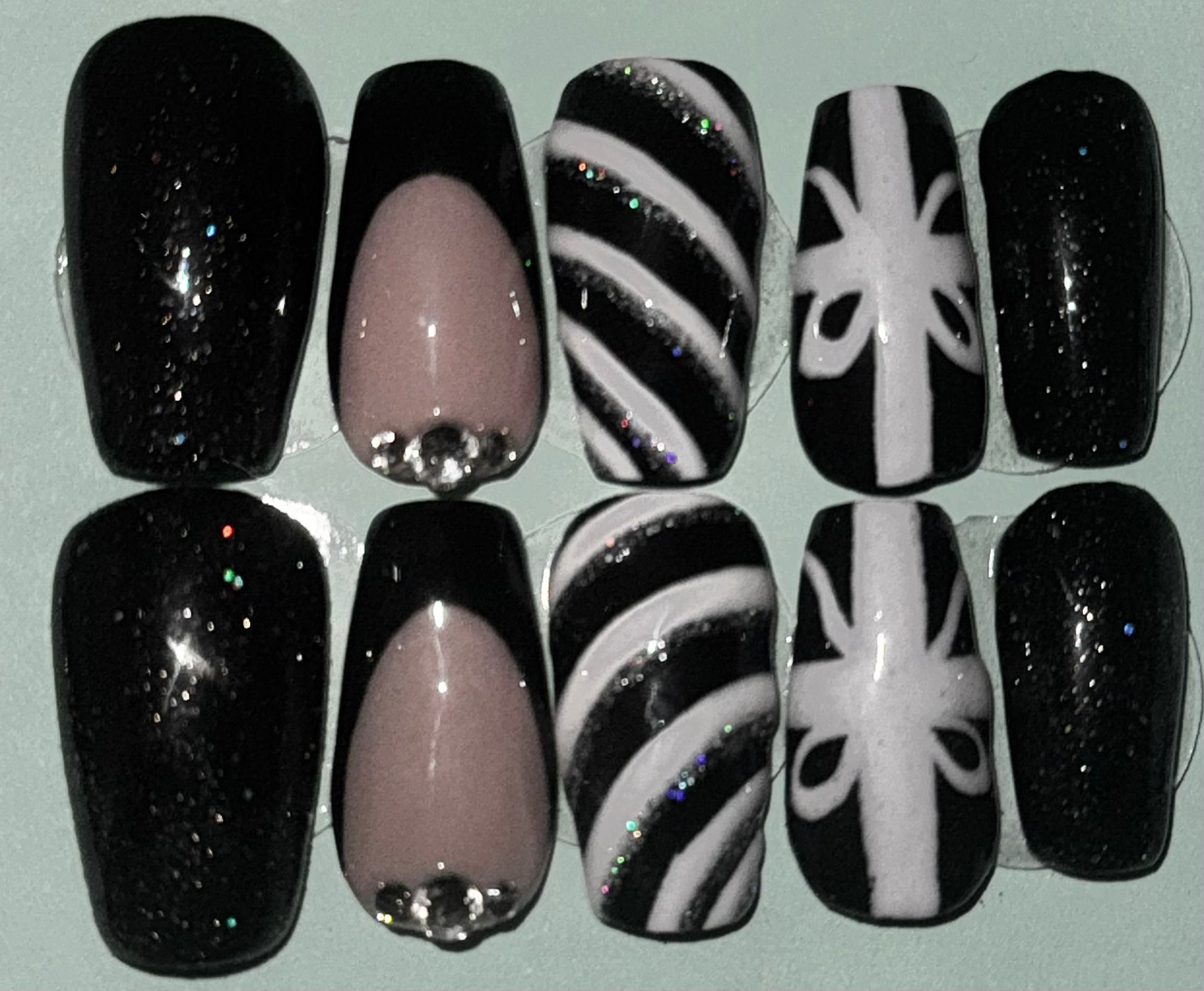 Christmas Acrylic Press On Nails